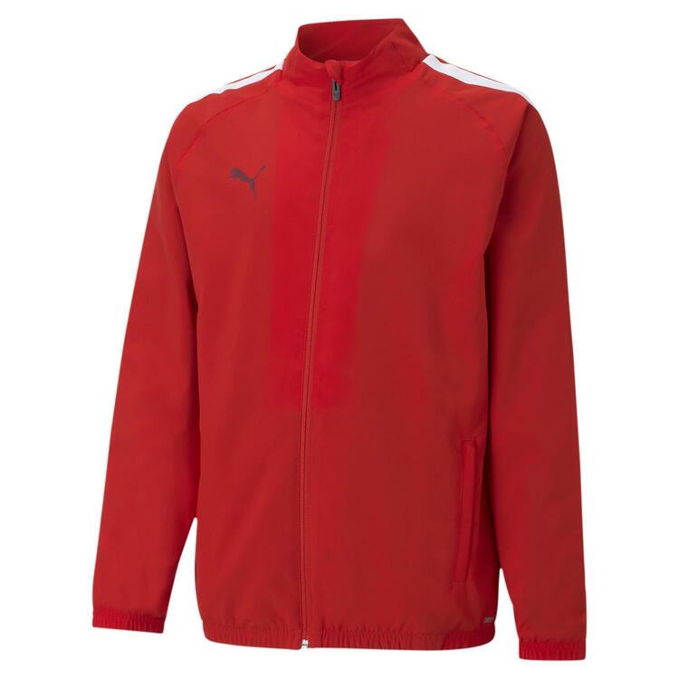 puma teamliga sideline jkt jr 657260 puma red puma white gr 152