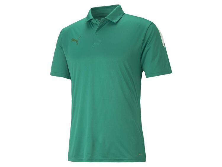 puma teamliga sideline polo 657257 pepper green puma white gr l