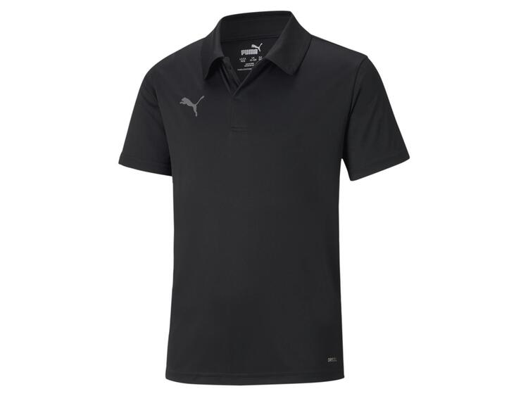 puma teamliga sideline polo jr 657258 puma black puma white gr 152