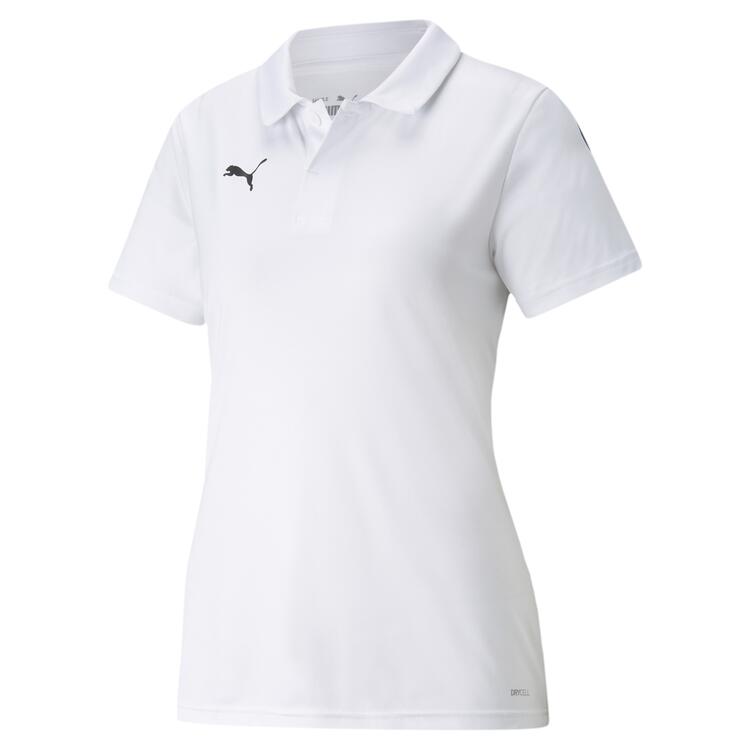 puma teamliga sideline polo w 657408 puma white puma black gr l