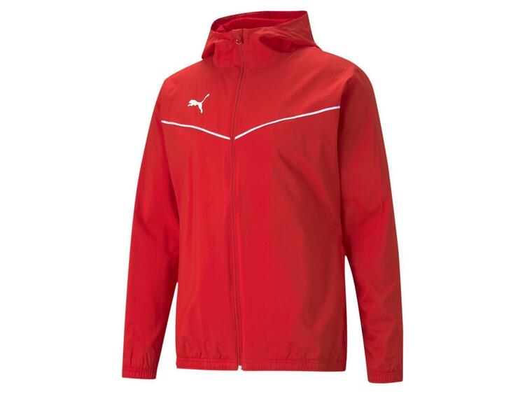 puma teamrise all weather jacket 657396 puma red puma white gr l