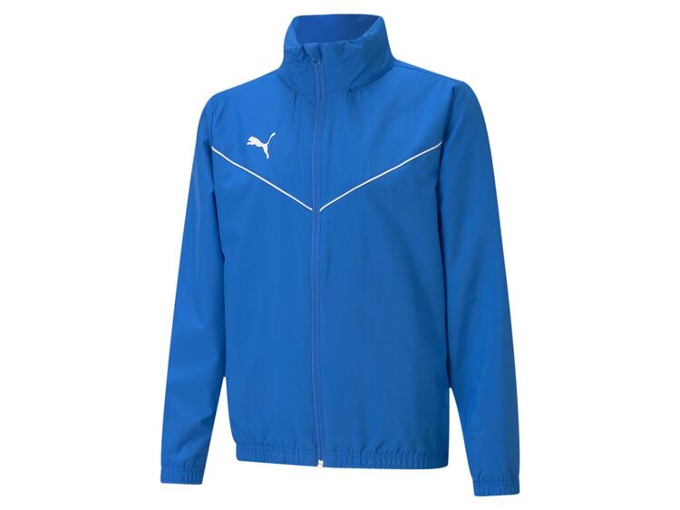 puma teamrise all weather jkt jr 657402 electric blue lemonade gr 128