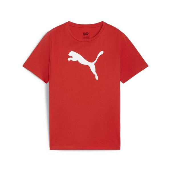 puma teamrise logo jersey cotton jr 658707 puma red puma white gr 164