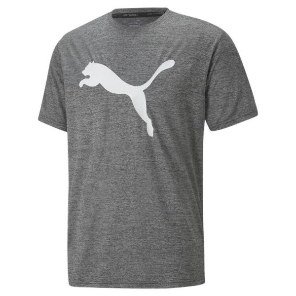 puma train fav heather cat tee 522352 puma black heather gr l