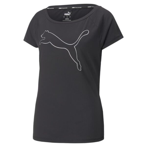 puma train favorite jersey cat tee 522420 puma black gr l