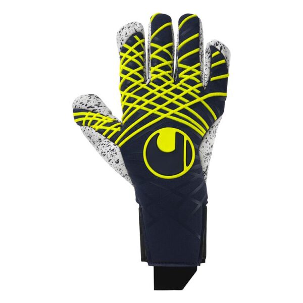 uhlsport prediction supergrip finger surround 101132901 marine weiss fluo gelb gr 8