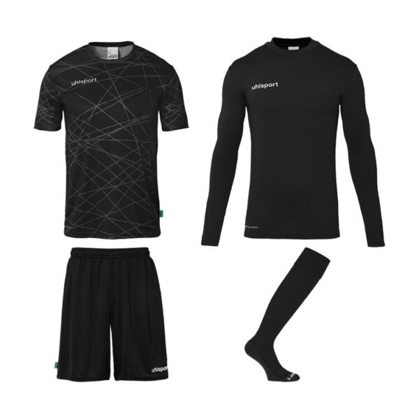 uhlsport prediction torwart set 100529201 schwarz gr 128