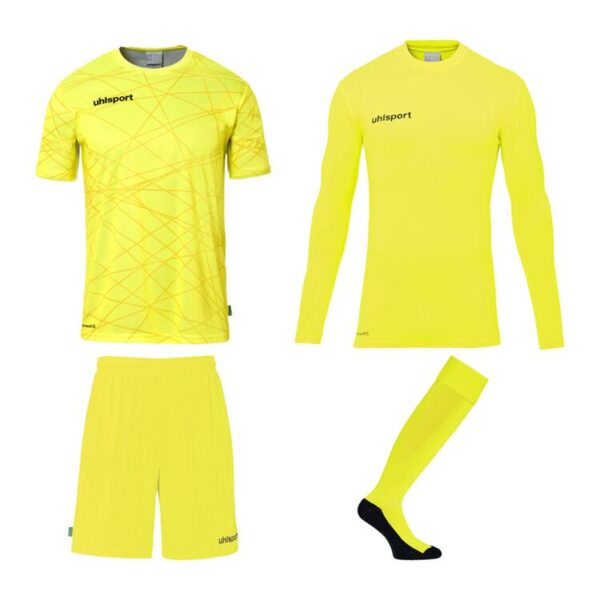 uhlsport prediction torwart set 100529292 fluo gelb schwarz gr 128