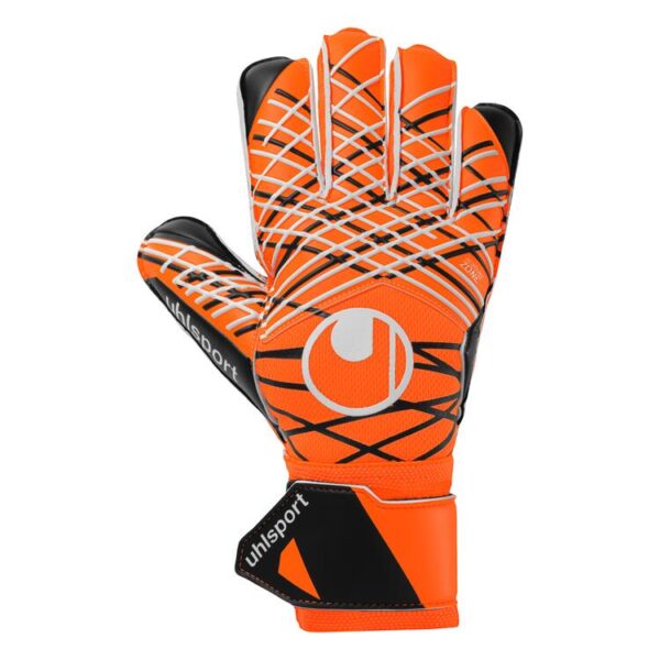 uhlsport soft resist torwarthandschuhe fluo orange weiss schwarz 105