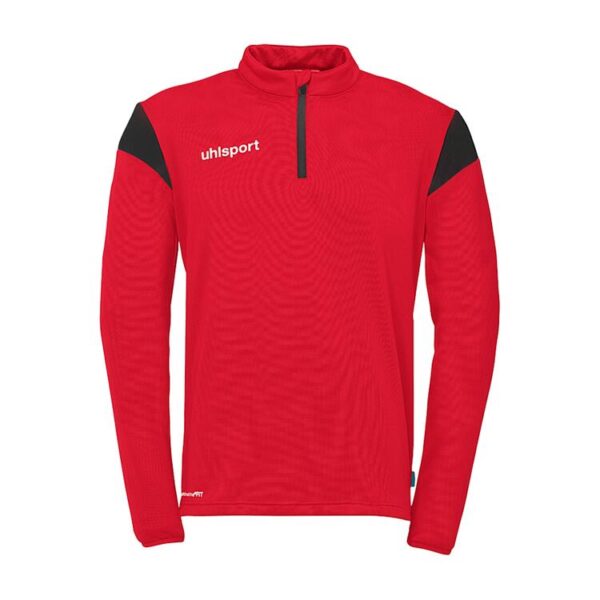 uhlsport squad 27 1 4 zip top 100225862 rot schwarz gr