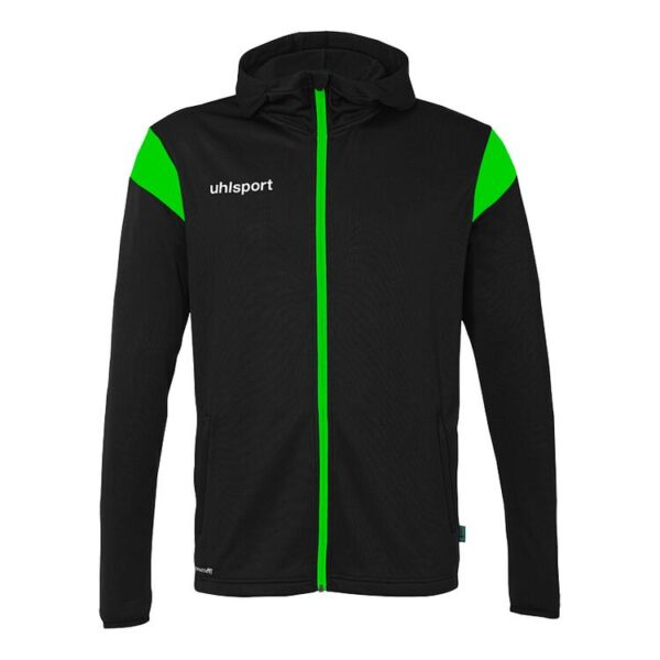 uhlsport squad 27 track hood jacke 100225705 schwarz fluo gruen gr 116