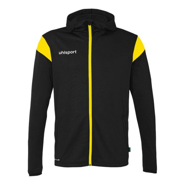 uhlsport squad 27 track hood jacke 100225709 schwarz limonengelb gr 116