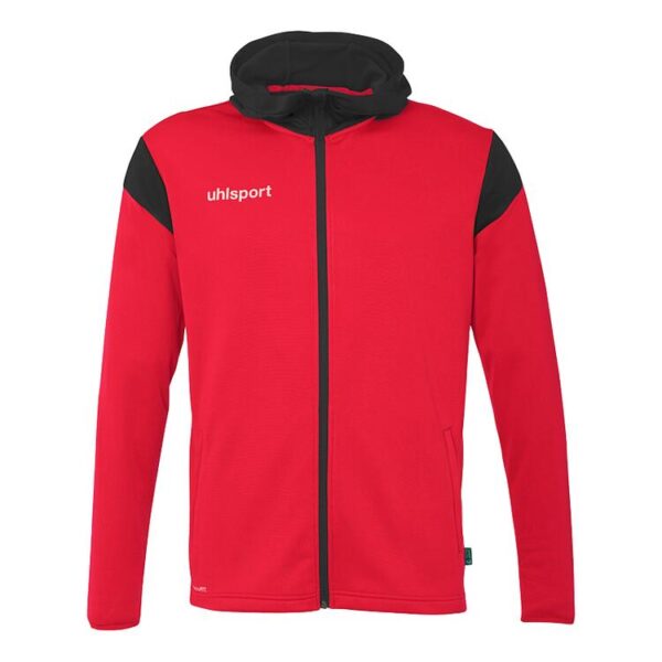 uhlsport squad 27 track hood jacke 100225762 rot schwarz gr 116