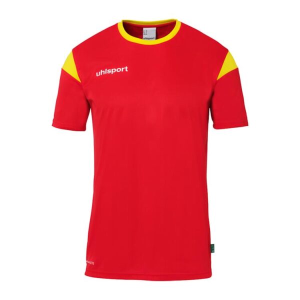 uhlsport squad 27 trikot kurzarm 100225360 rot limonengelb gr 116