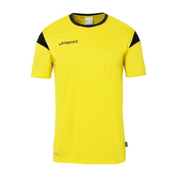 uhlsport squad 27 trikot kurzarm 100225391 limonengelb schwarz gr 116