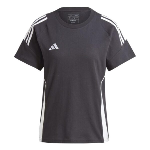 adidas Tiro 24 Baumwoll T-Shirt Damen IJ9955 BLACK/WHITE - Gr. 2XS