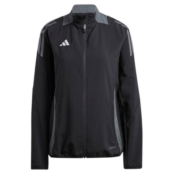 adidas Tiro 24 Competition Pr?sentationsjacke Damen BLACK/TMDRGR L