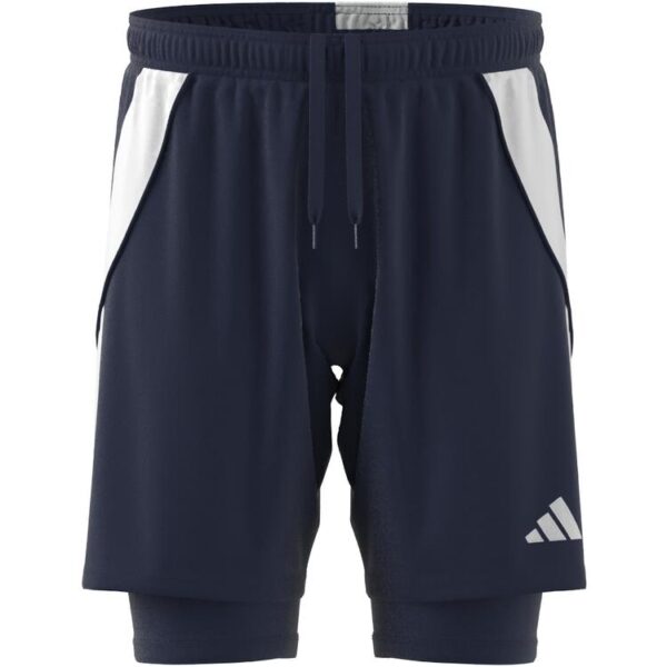 adidas Tiro 24 Trainingshort 2 in 1 IR7488 TENABL/WHITE - Gr. XS