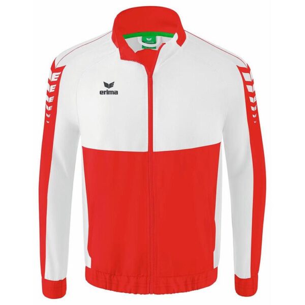 Erima Six Wings Pr?sentationsjacke 1012201 rot/wei? 140