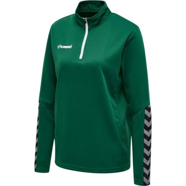 Hummel AUTHENTIC HALF ZIP SWEATSHIRT Damen EVERGREEN 204929-6140...