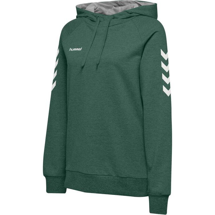 hummel hmlgo cotton hoodie woman evergreen 203510 6140 gr