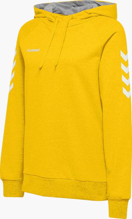 hummel hmlgo cotton hoodie woman sports yellow 203510 5001 gr l