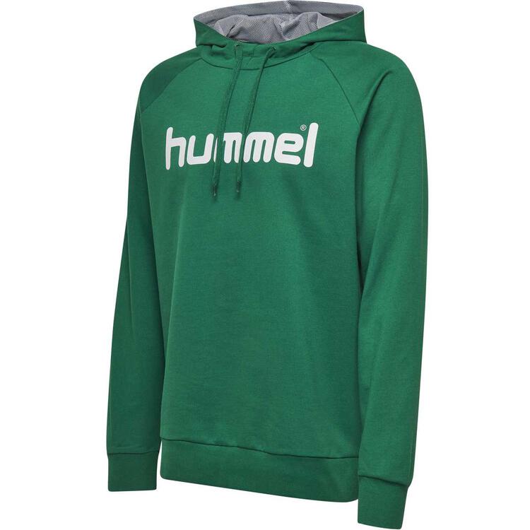 hummel hmlgo cotton logo hoodie evergreen 203511 6140 gr s