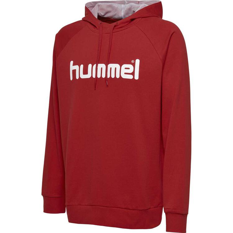 hummel hmlgo cotton logo hoodie true red 203511 3062 gr