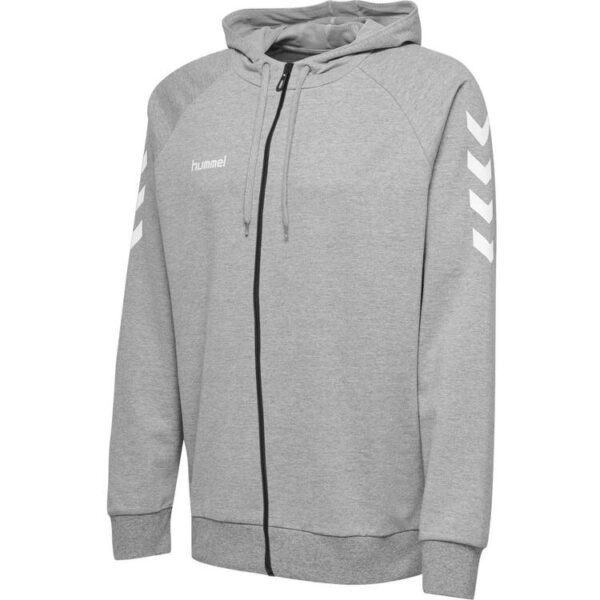 Hummel HMLGO COTTON ZIP HOODIE GREY MELANGE 204230-2006 Gr. M