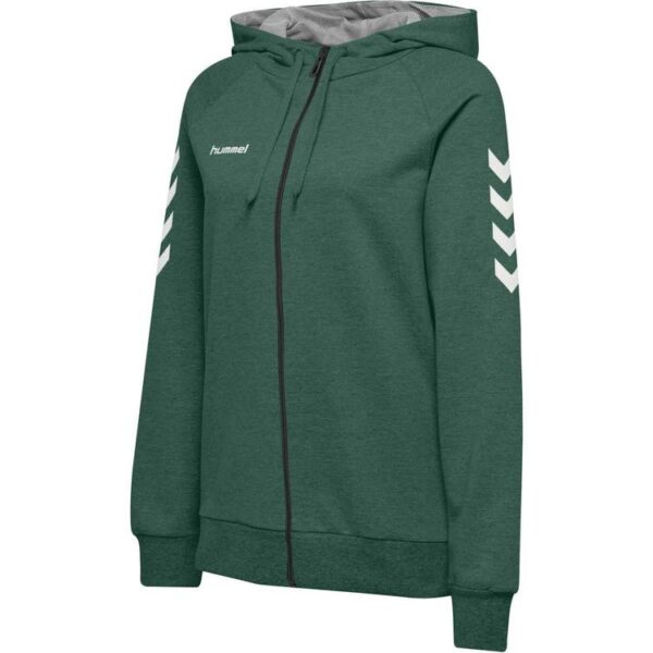 Hummel HMLGO COTTON ZIP HOODIE WOMAN EVERGREEN 204232-6140 Gr. XL