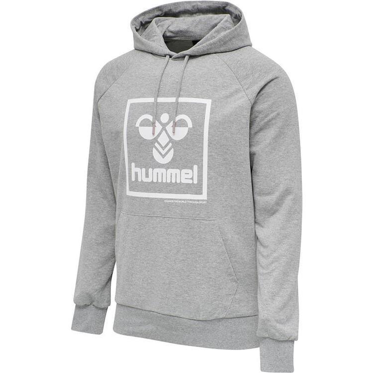 hummel hmlisam hoodie grey melange 206521 2006 gr s