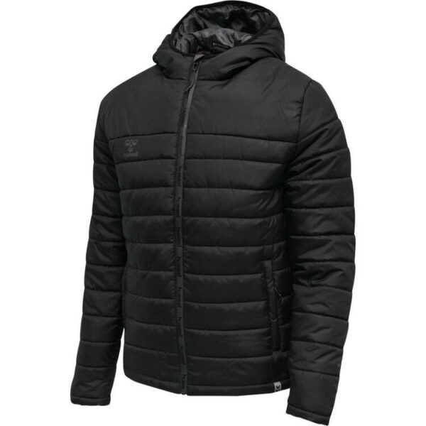 Hummel NORTH QUILTED HOOD JACKET BLACK/ASPHALT 206687-1006 Gr. S