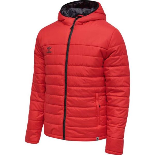 Hummel NORTH QUILTED HOOD JACKET TRUE RED 206687-3062 Gr. S