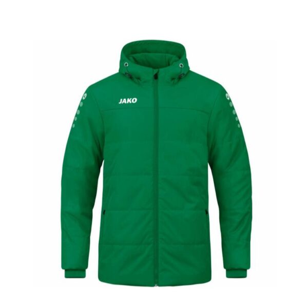 Jako Coachjacke Team mit Kapuze 7103-200 sportgr?n Gr. 128