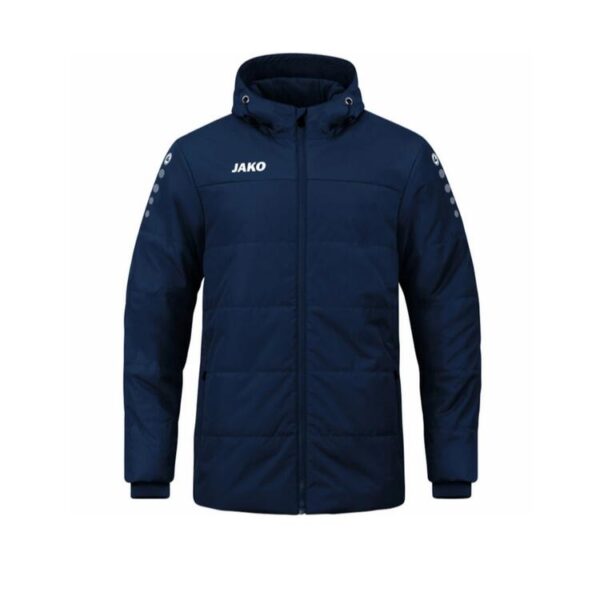 Jako Coachjacke Team mit Kapuze 7103-900 marine Gr. 128