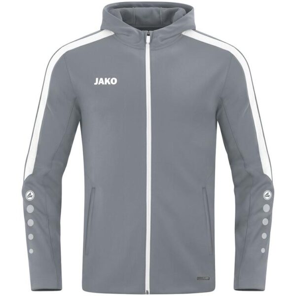 Jako Kapuzenjacke Power 6823 840 steingrau - Gr. 152