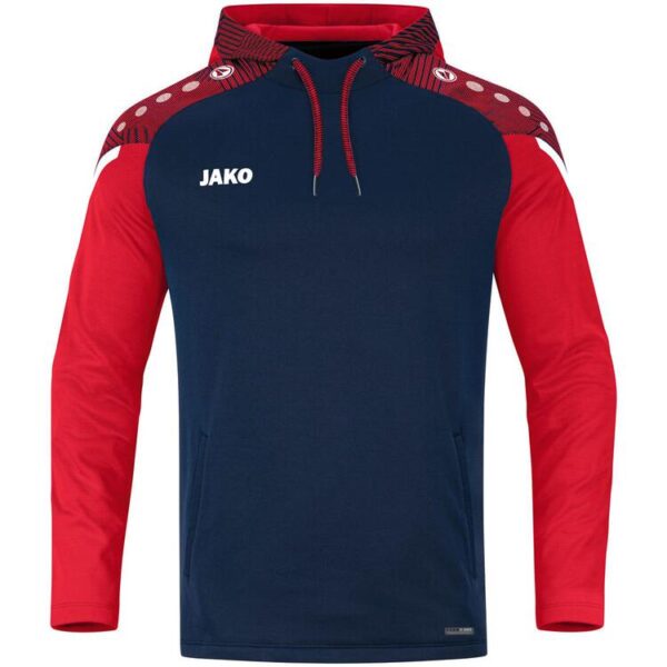 Jako Kapuzensweat Performance 6722 marine/rot M