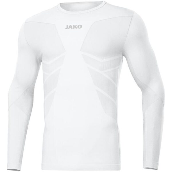 Jako Longsleeve Comfort Recycelt 6456-000 wei? - Gr. 3XS