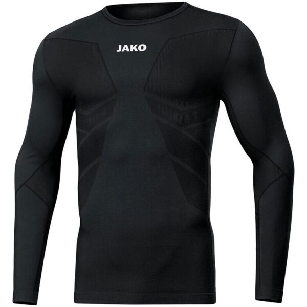 Jako Longsleeve Comfort Recycelt 6456-800 schwarz - Gr. 3XS