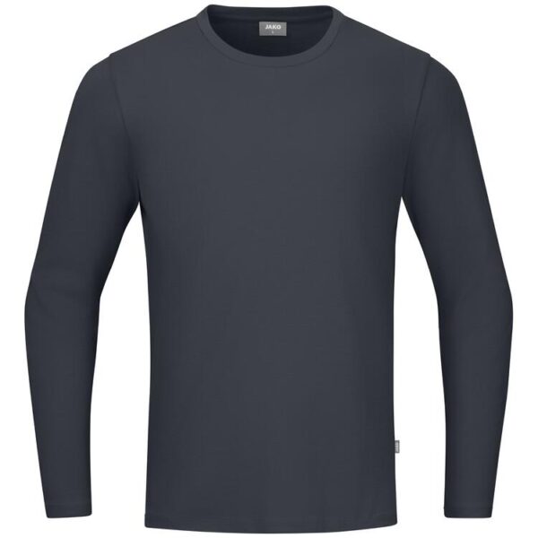 Jako Longsleeve Organic C6420 anthrazit - Gr. M