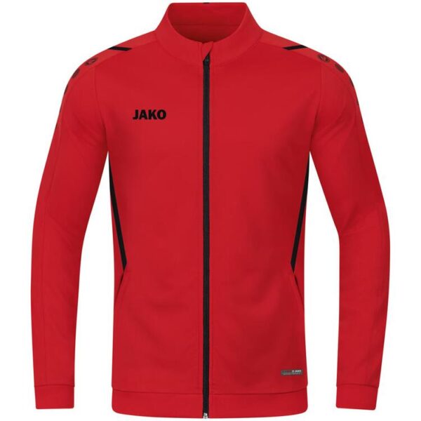 Jako Polyesterjacke Challenge 9321 rot/schwarz Gr. 36