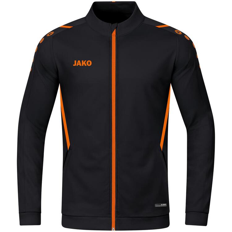 jako polyesterjacke challenge 9321 schwarz neonorange gr 116