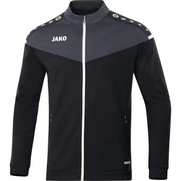 jako polyesterjacke champ 20 9320 08 schwarz anthrazit gr 116