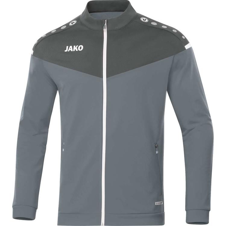 jako polyesterjacke champ 20 9320 40 steingrau anthra light gr 128