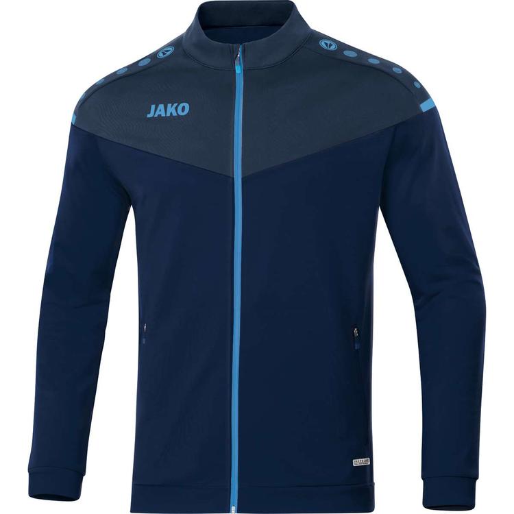 jako polyesterjacke champ 20 9320 95 marine darkblue skyblue gr 116