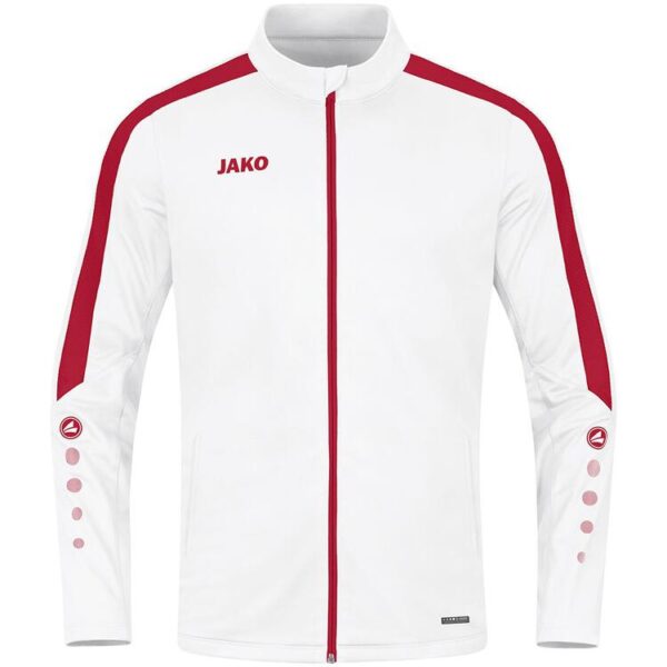 Jako Polyesterjacke Power 9323 004 wei?/rot - Gr. 140