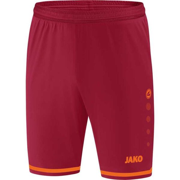 Jako Sporthose Striker 2.0 weinrot/neonorange 4429 13 Gr. 116