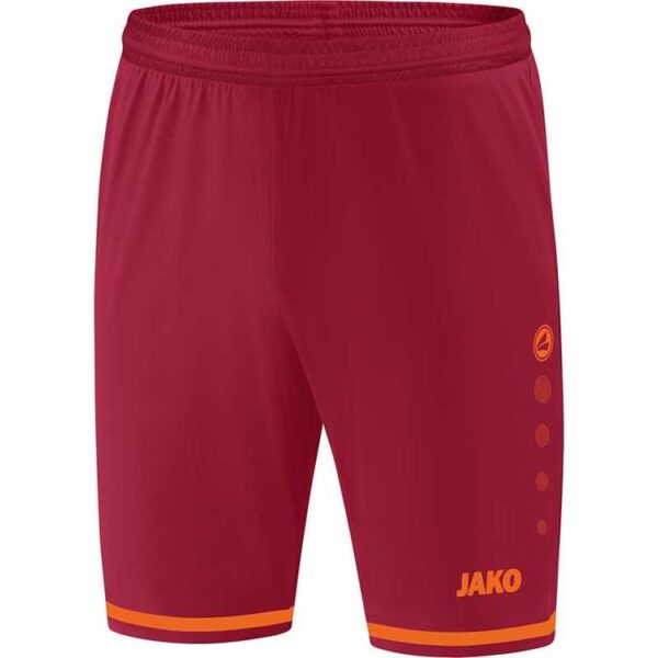 Jako Sporthose Striker 2.0 weinrot/neonorange 4429 13 Gr. 140