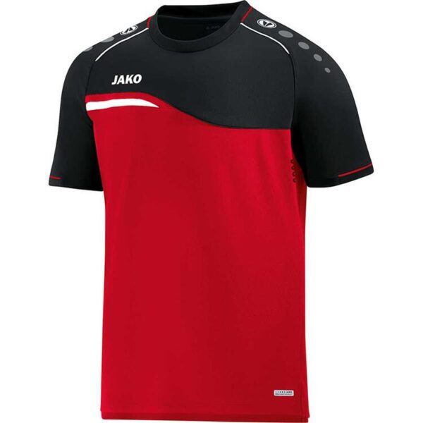 Jako T-Shirt Competition 2.0 rot/schwarz 6118 01 Gr. 152