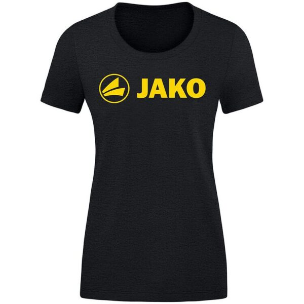 Jako T-Shirt Promo (2021) 6160-505 schwarz meliert/citro Gr. 34